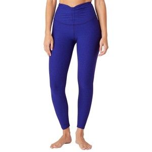 Beyond Yoga Spacedye Centered Midi Leggings Sapphire Blue Heather Size XS $99